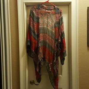 Kimono like shawl