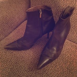 Dolce & Gabbana Leather Short Boots