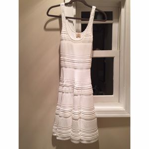 Torn by Ronny Kobo (crochet like) white dress.