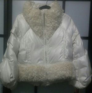 Karl Lagerfeld Quilted faux fur puffer