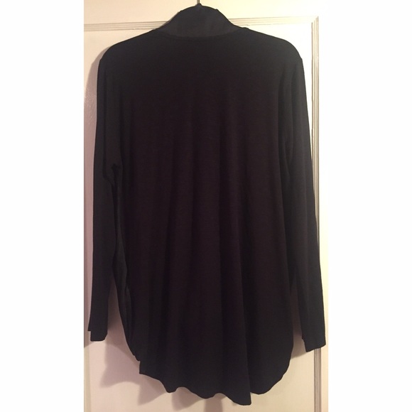 Anthropologie Dolan Black Wrap Top - Picture 4 of 4
