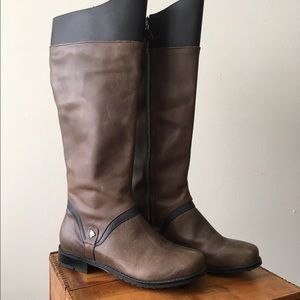 Olukai two toned oiled leather tall boots