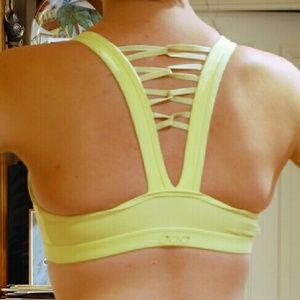 Lorna Jane yellow sports bra