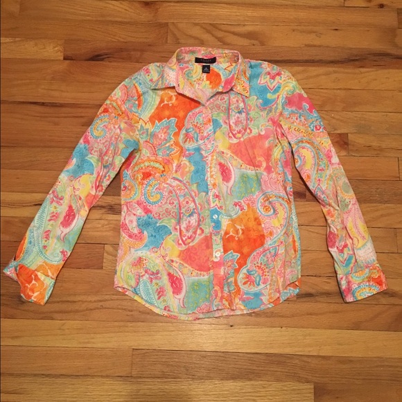 Chaps Paisley Button Down