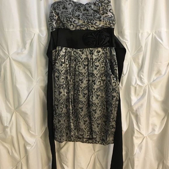 Gray and black cocktail/ party dress