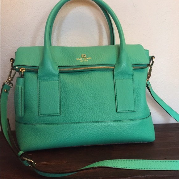 Kate Spade Turquoise Tassel Handbag