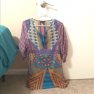 Tolani silk tunic dress