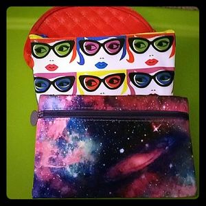 3 cosmetic bags