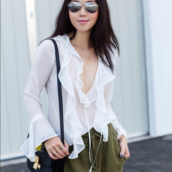For Love and Lemons Eva Ruffle blouse