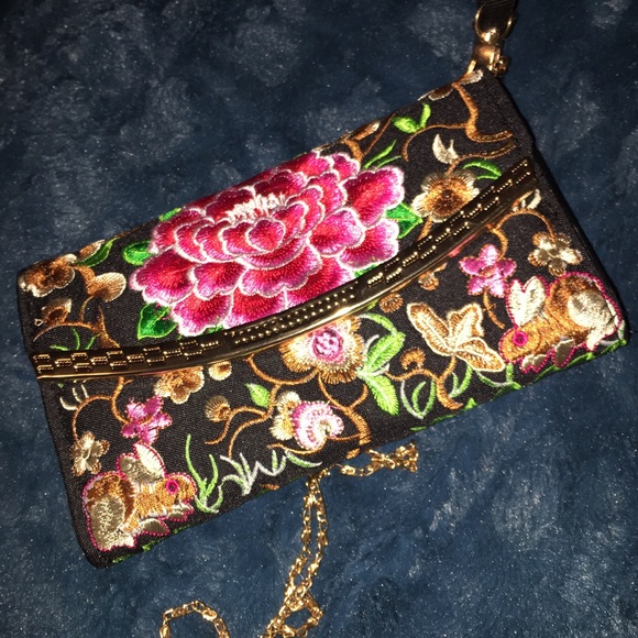 Embroidered Clutch
