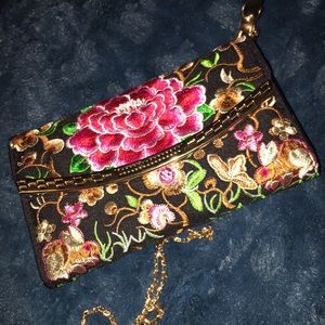 Embroidered Clutch