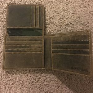 Jack George Men's Bifold Leather Wallet Camo Liner
