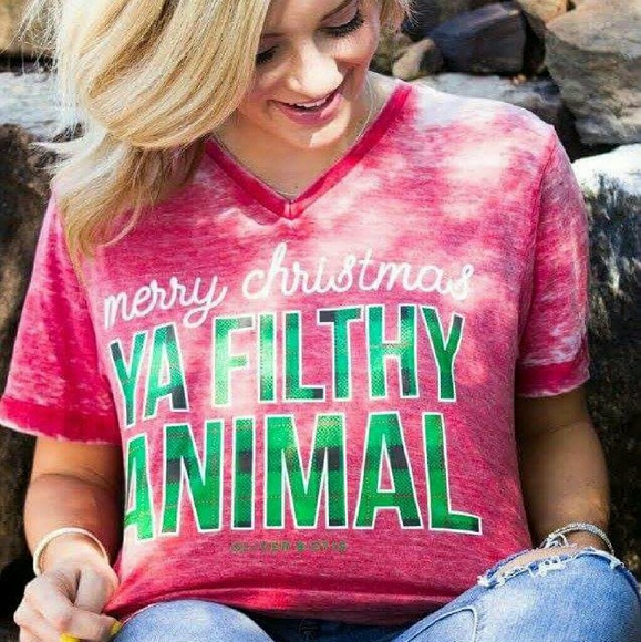 SOLD OUT Merry Christmas Ya Filthy Animal Tee