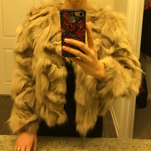 💯% real Fox fur coat
