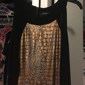 Maxi Gold and black dress