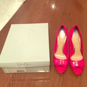 Jessica Simpson Opentoe heel, size 7.5