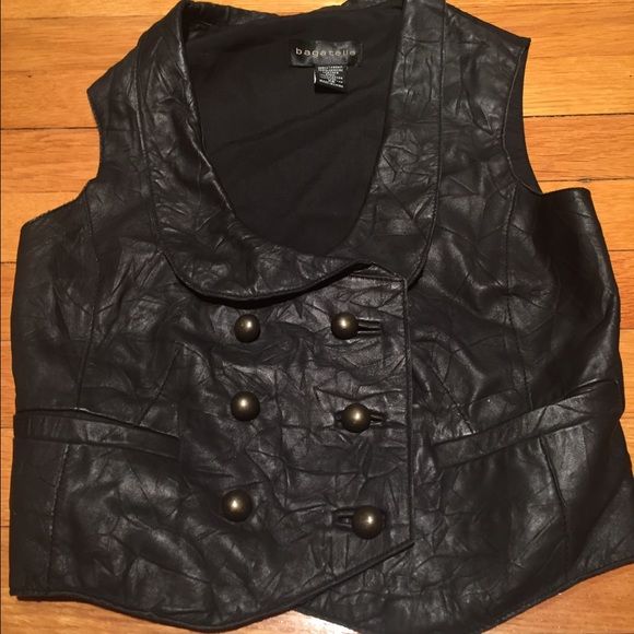Leather vest