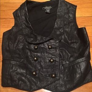 Leather vest