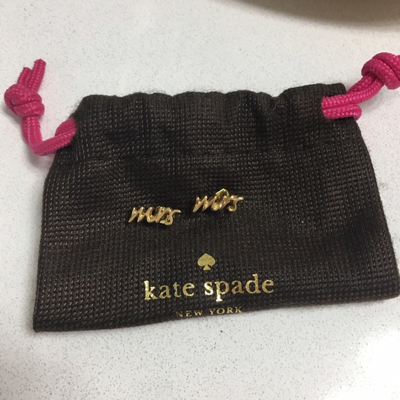 Kate Spade Mrs Gold Earrings