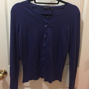 The Limited brand purple cardigan