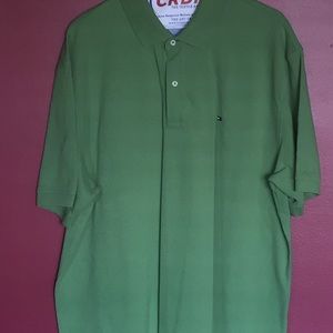 Green Tommy Hilfiger Polo