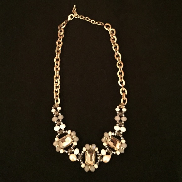 Adjustable Champagne Jewel Necklace