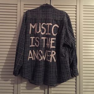 Music Is The Answer Flannel