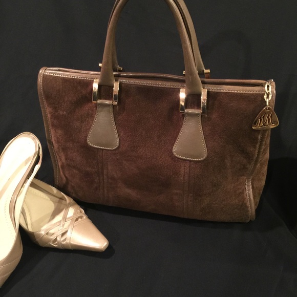 Morris Moskowitz Vintage Suede Satchel