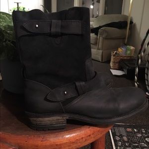 Miz Mooz suede and oiled leather boots
