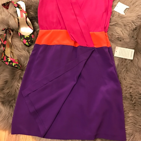 NEW 100%Silk Donna Morgan Dress - Picture 3 of 8