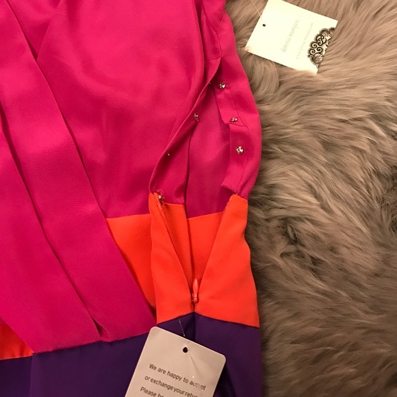 NEW 100%Silk Donna Morgan Dress - Picture 4 of 8