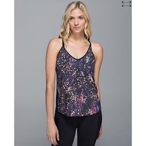 Lululemon Breezy Singlet Multicolored Floral Tank