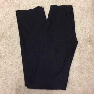 Black work pants with no zipper