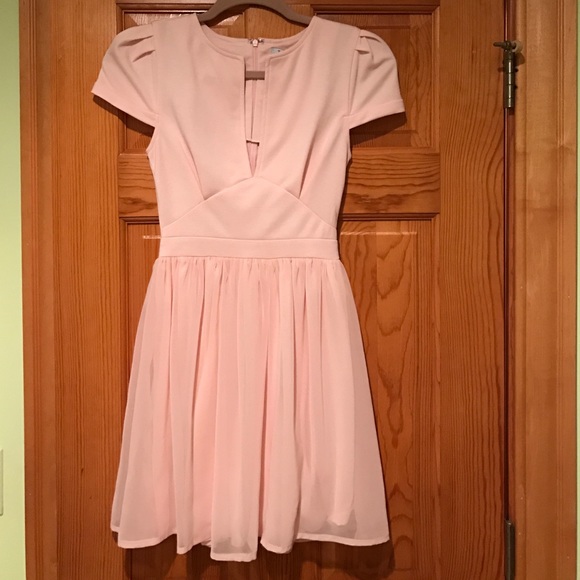 Deep V Midi Dress