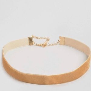 Tan Velvet Choker