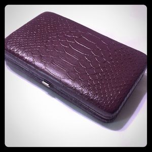 Textured Plum Wallet