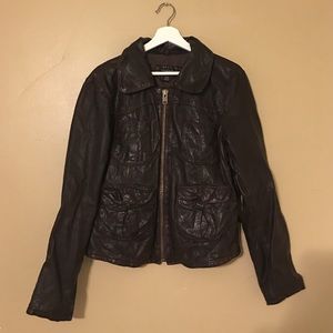 Genuine Chocolate Leather American Eagle Jacket