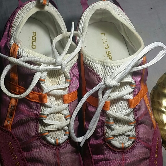 POLO SPORT X-67 Shoes Purple 8 B lace ups - Picture 2 of 4