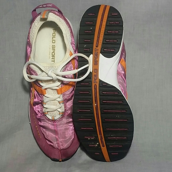 POLO SPORT X-67 Shoes Purple 8 B lace ups - Picture 3 of 4