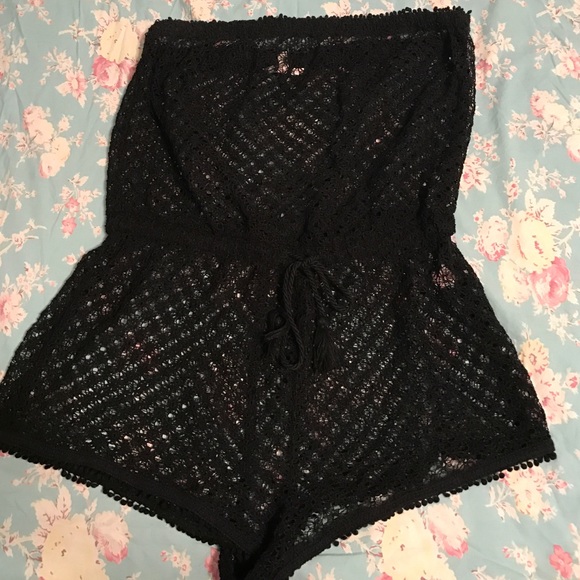 Mesh beach coverup