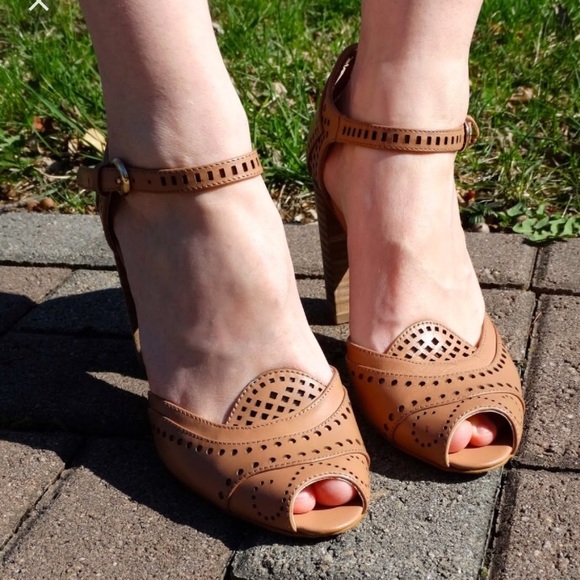 Sole Society Stacked Heel Sandals