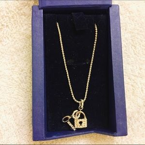 Swarovski Key and Lock Necklace 💎 🗝
