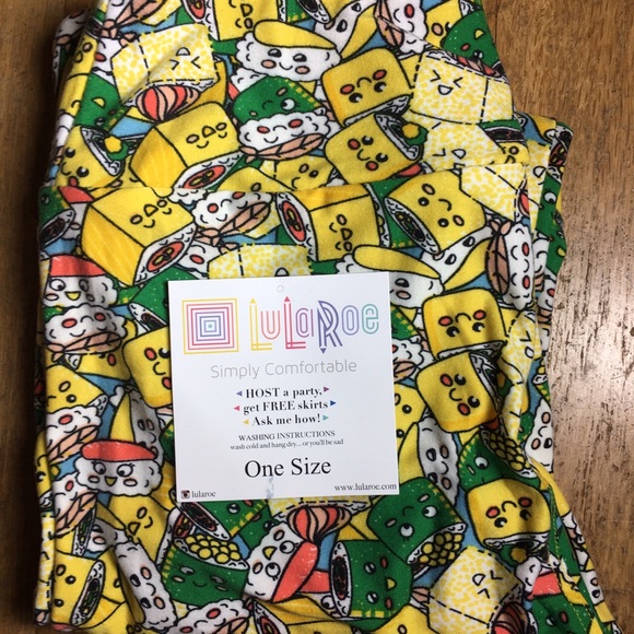 NWT Lularoe sushi leggings OS