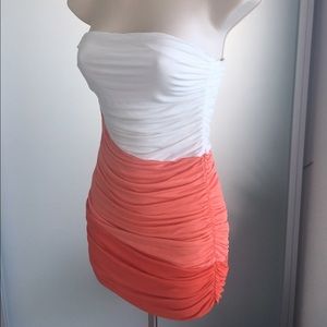 ❌SOLD❌ Strapless Ruched Dress