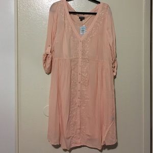 Peach Gauze Dress