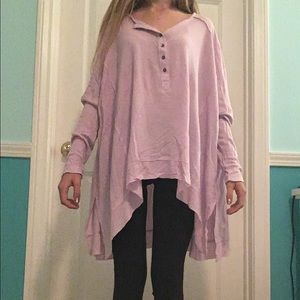 Lilac free people flowy blouse