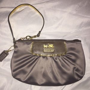 Authentic Coach cinched wristlet