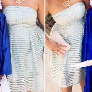 NY&CO Baby Blue strapless dress
