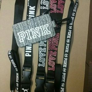 5 vs pink lanyards vs pink card holder