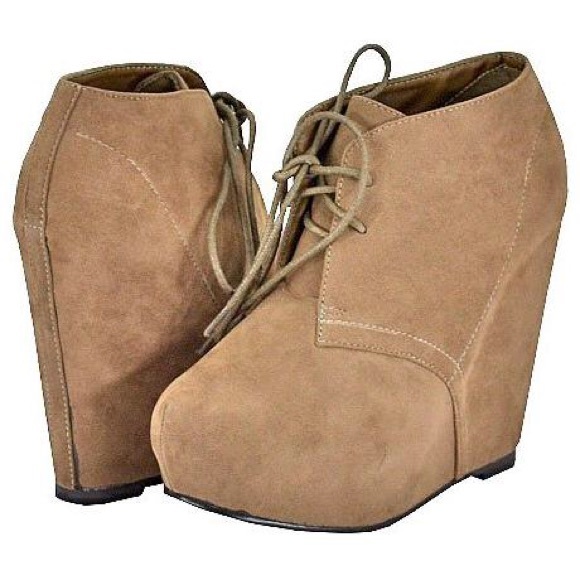 Breckelles Jenni-13 Dark tan Women Ankle Boots